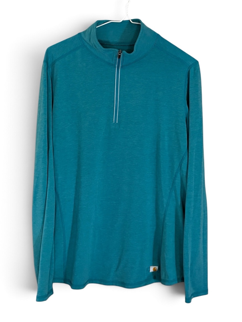 Carhartt Force Teal 1/4 Zip Pullover Performance Top